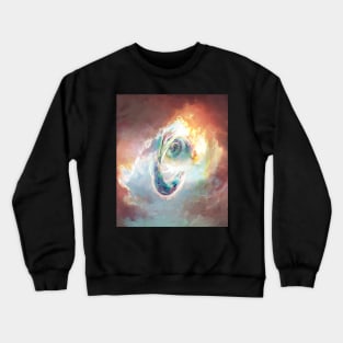 The Space Ship falling Crewneck Sweatshirt